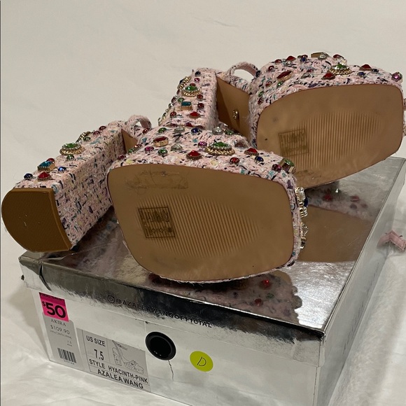 Azalea Wang Pink Embellished Platforms - Picture 5 of 8